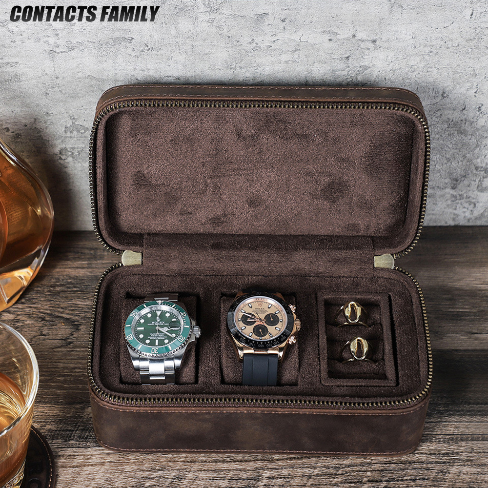 Best Jewelry Watches For Women - CONTACTS FAMILY 8/10/3/2 Slots Leather Watch