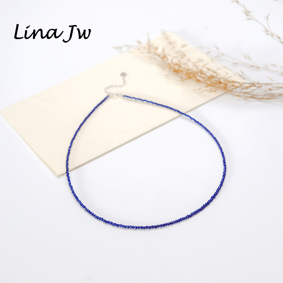 Crystal Choker Necklace - 2mm Small Glass Crystal Necklaces for