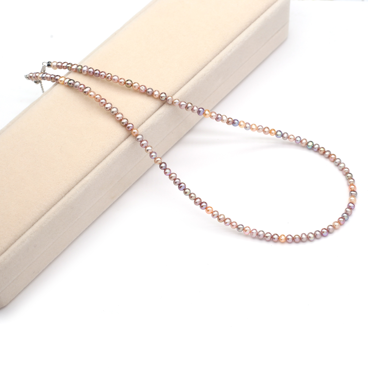 Jewelry & Watches Vitopoulos Reviews - Real Natural Freshwater Pearl Necklace 3-4mm