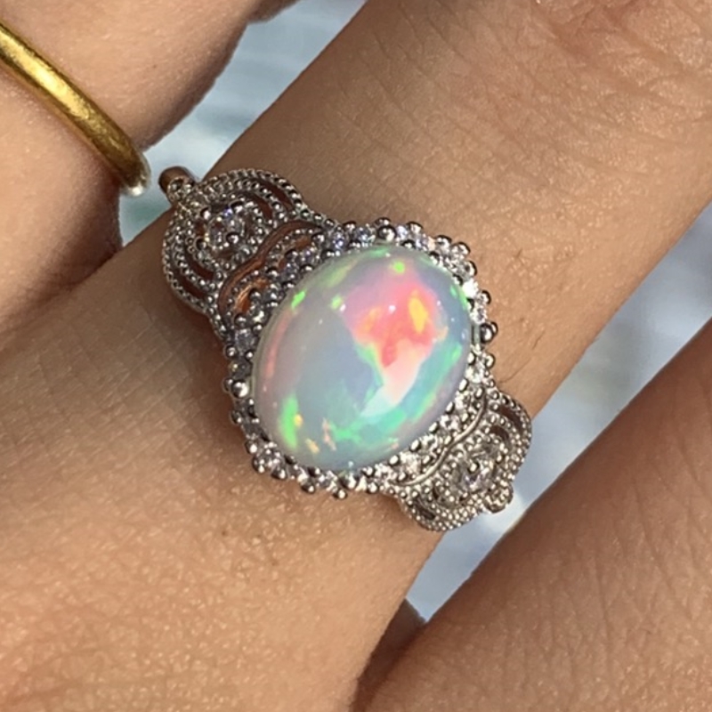 October Birthstone 100% Natura - Birthstone Ring Set recension och pris