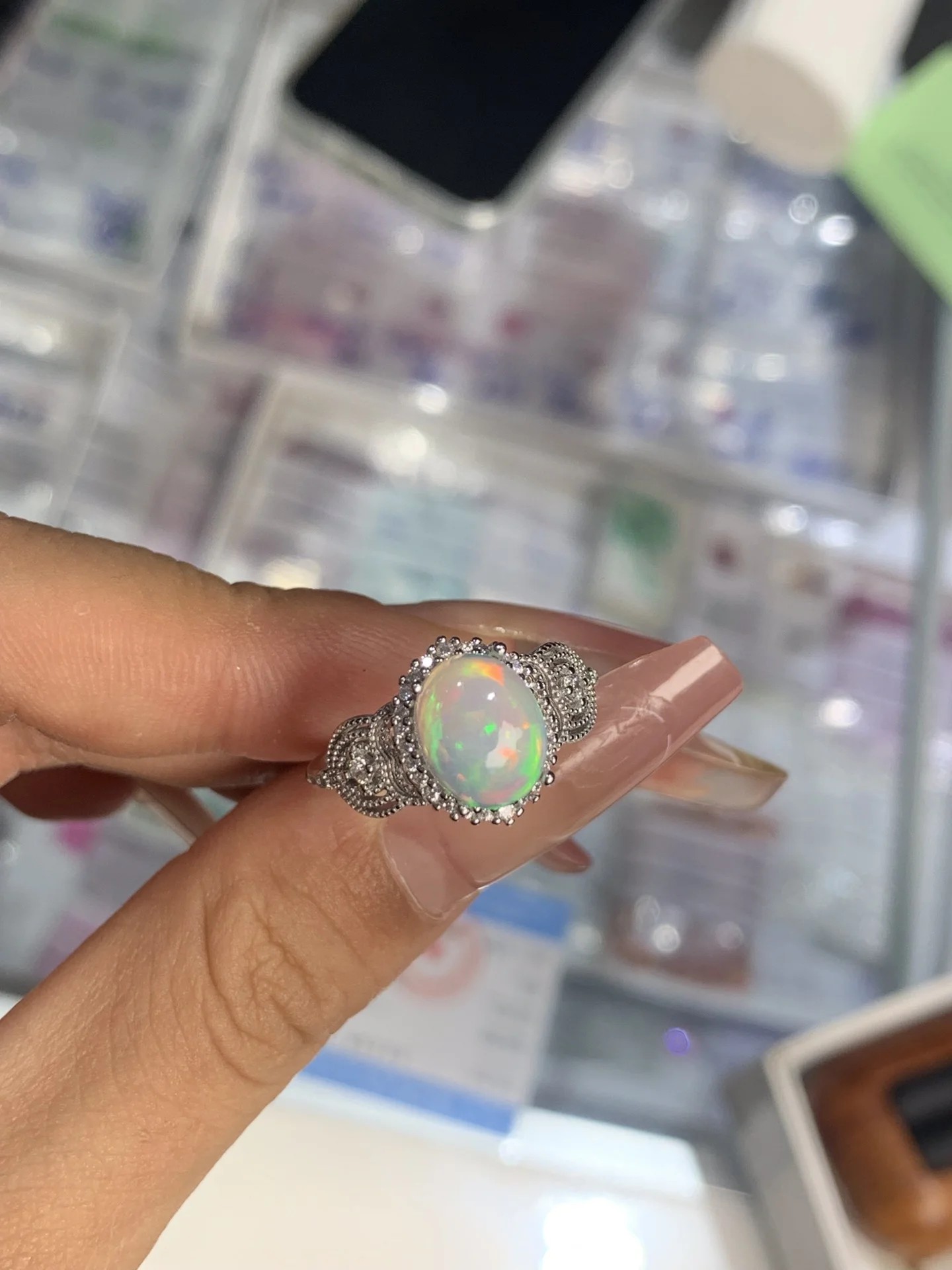 October Birthstone 100% Natura - Birthstone Ring Set recension och pris