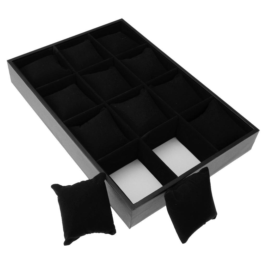 Black and Wood Watch Organizer - Jewelry Or Watches recension och pris