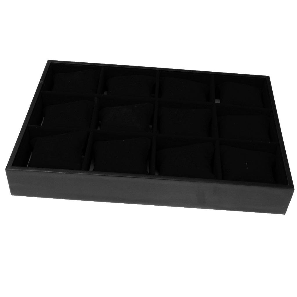 Black and Wood Watch Organizer - Jewelry Or Watches recension och pris
