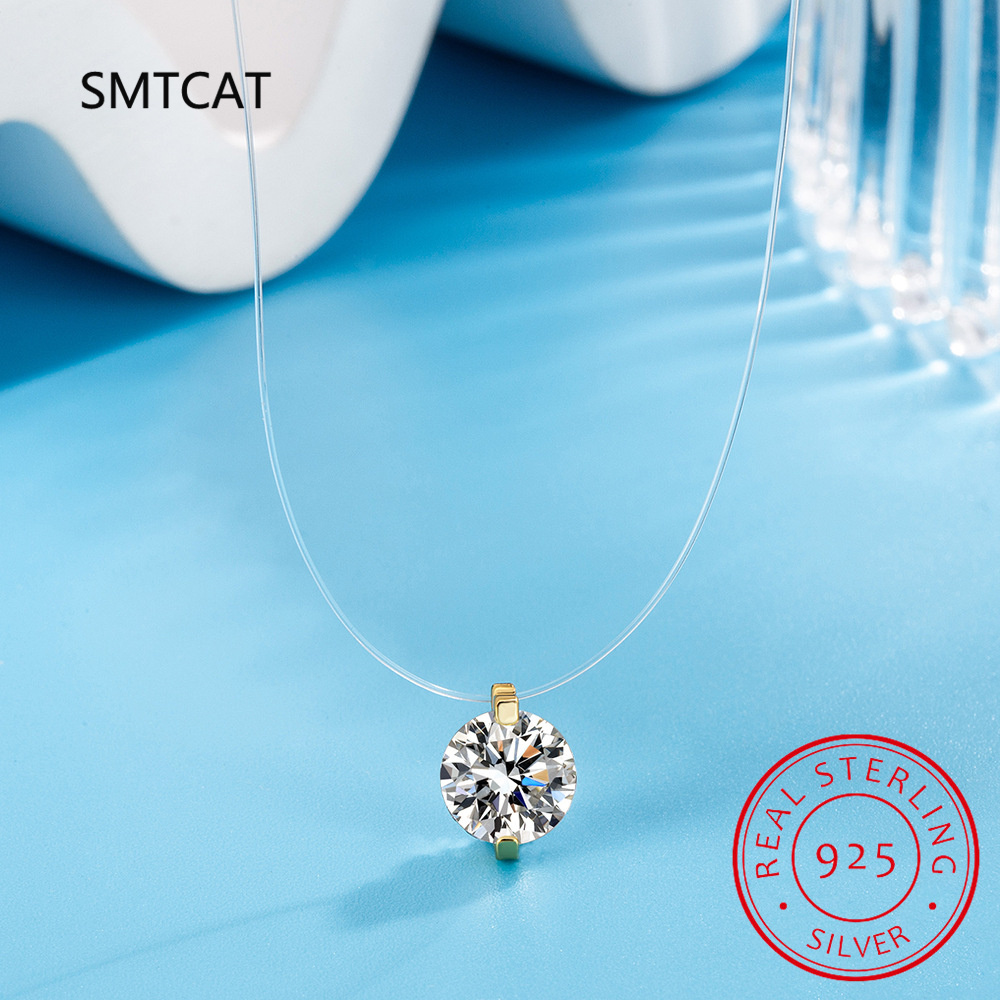 0.5-2CT D Color Moissanite Nec - Crystal Choker Necklace recension och pris