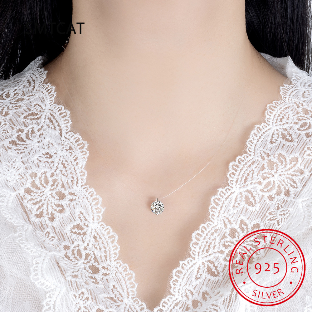 0.5-2CT D Color Moissanite Nec - Crystal Choker Necklace recension och pris