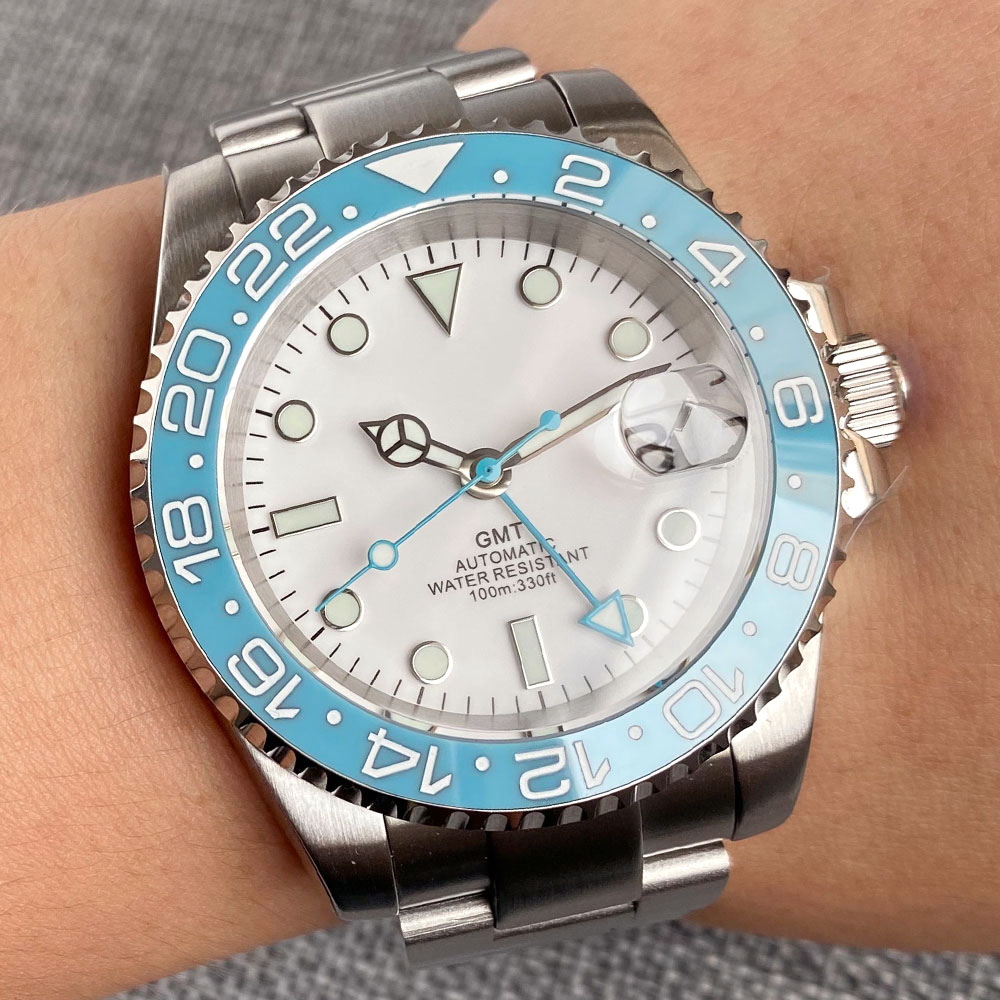 Customized 40mm Ice Blue Dial  - Jewelry Watches & Accessories recension och pris