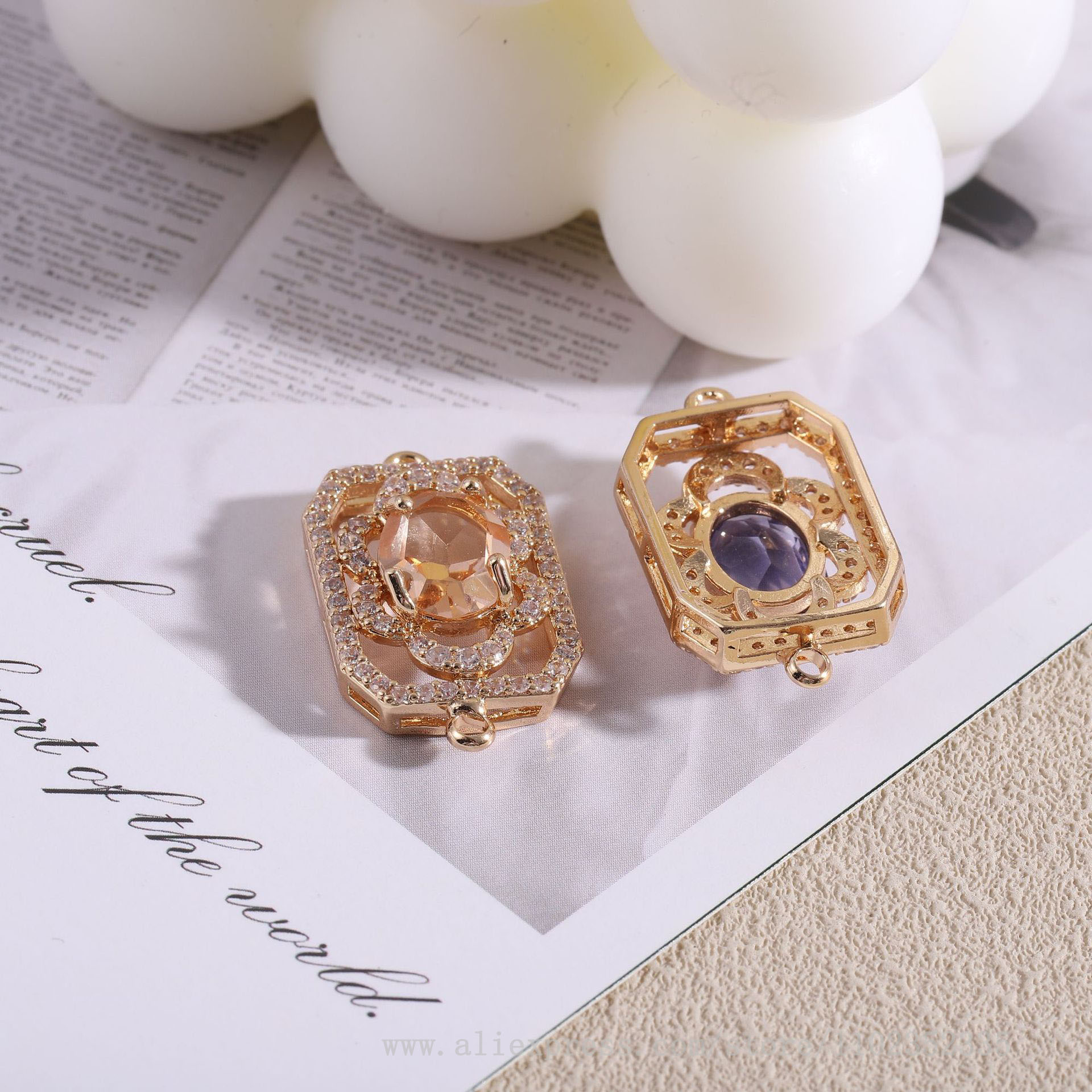 10pcs/ Bag   Diamond studded r - Diamond Stud Earrings recension och pris