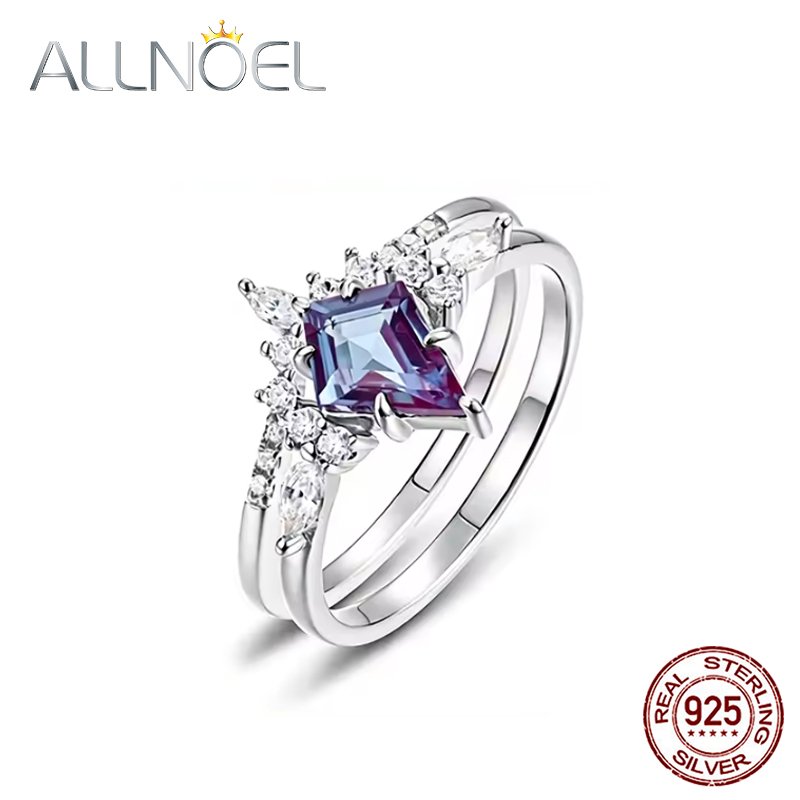 ALLNOEL Kite Cut 0.91ct Alexan - Birthstone Ring Set recension och pris