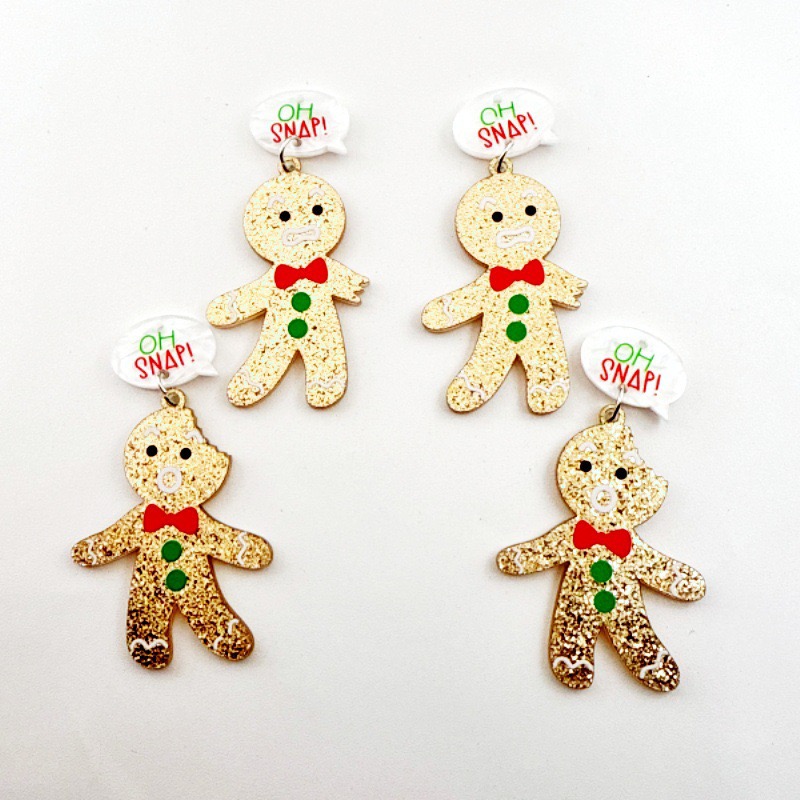 10pcs Cute Christmas Gingerbre - Jewelry & Watches Vitopoulos Reviews recension och pris