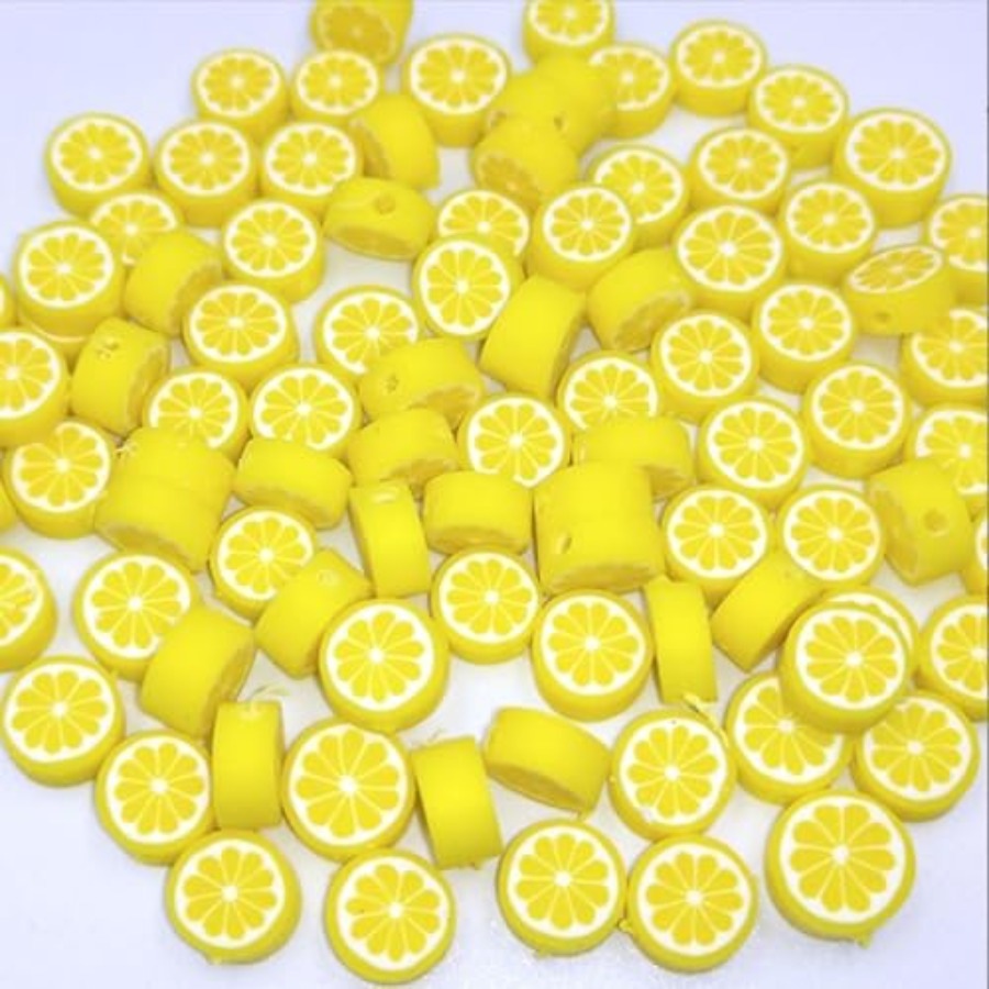 200Pcs Yellow Lemon Polymer Cl - Jewelry & Watches Vitopoulos Reviews recension och pris