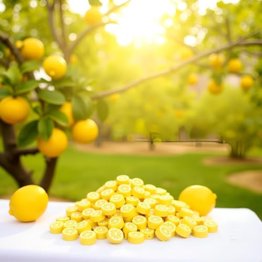 200Pcs Yellow Lemon Polymer Cl - Jewelry & Watches Vitopoulos Reviews recension och pris