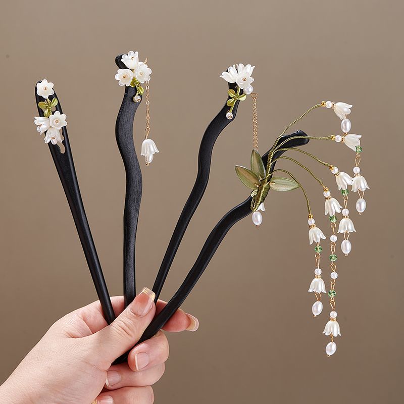 Wooden Flower Hairpin Vintage  - Shop Jewelry & Watches Near Me recension och pris