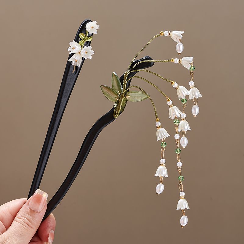Wooden Flower Hairpin Vintage  - Shop Jewelry & Watches Near Me recension och pris