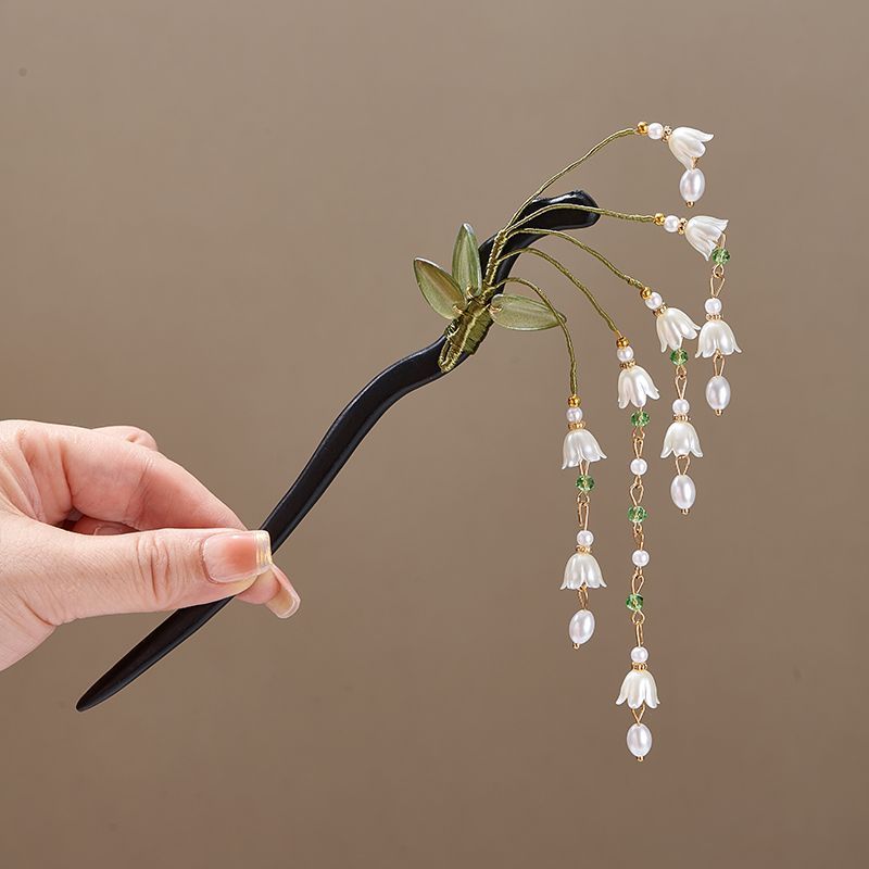 Wooden Flower Hairpin Vintage  - Shop Jewelry & Watches Near Me recension och pris