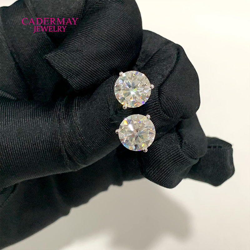 High Quality Martini 3 Prongs  - Diamond Stud Earrings recension och pris