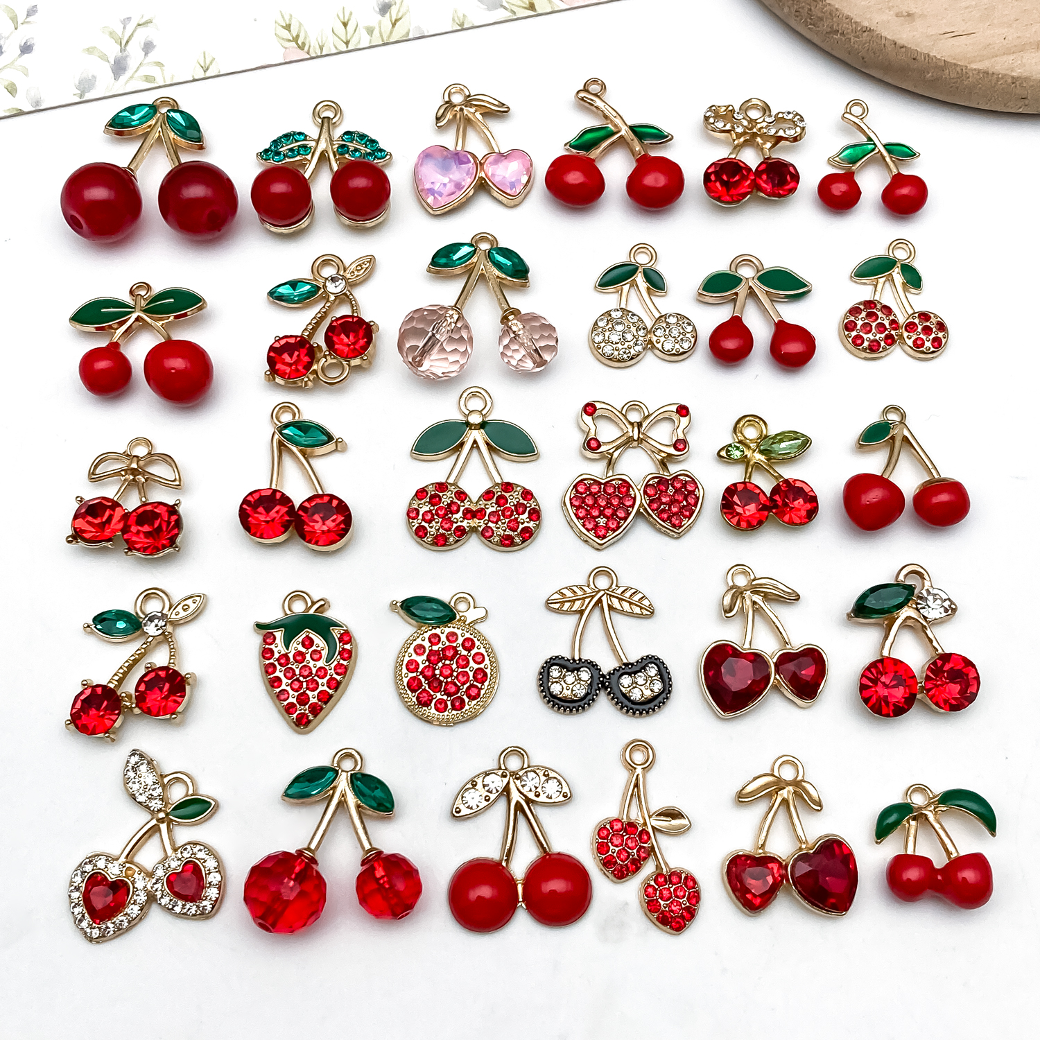 10/20//30pcs Sweet Cherry & St - Diamond Stud Earrings recension och pris