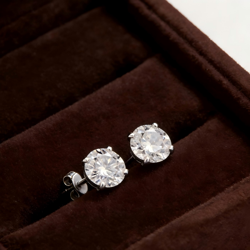 Cvd Lab Diamond 14k 18k Gold P - Diamond Stud Earrings recension och pris