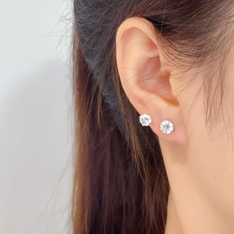 Cvd Lab Diamond 14k 18k Gold P - Diamond Stud Earrings recension och pris