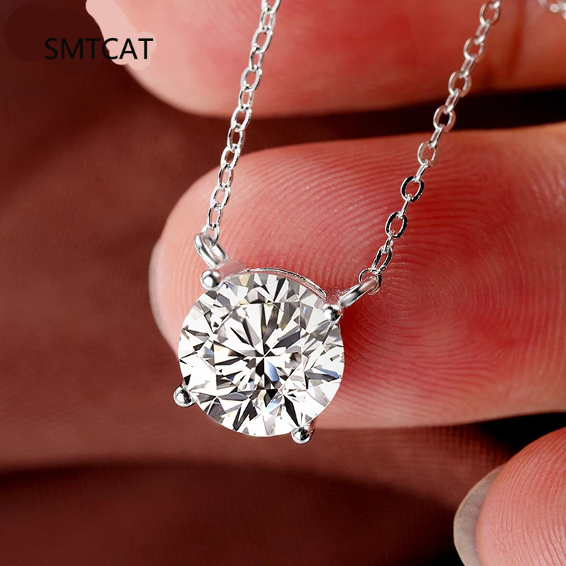 Mini 5mm/4mm D Moissanite 925  - Crystal Choker Necklace recension och pris