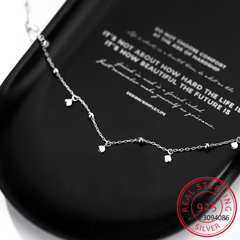 925 Sterling Silver Delicate J - Crystal Choker Necklace recension och pris