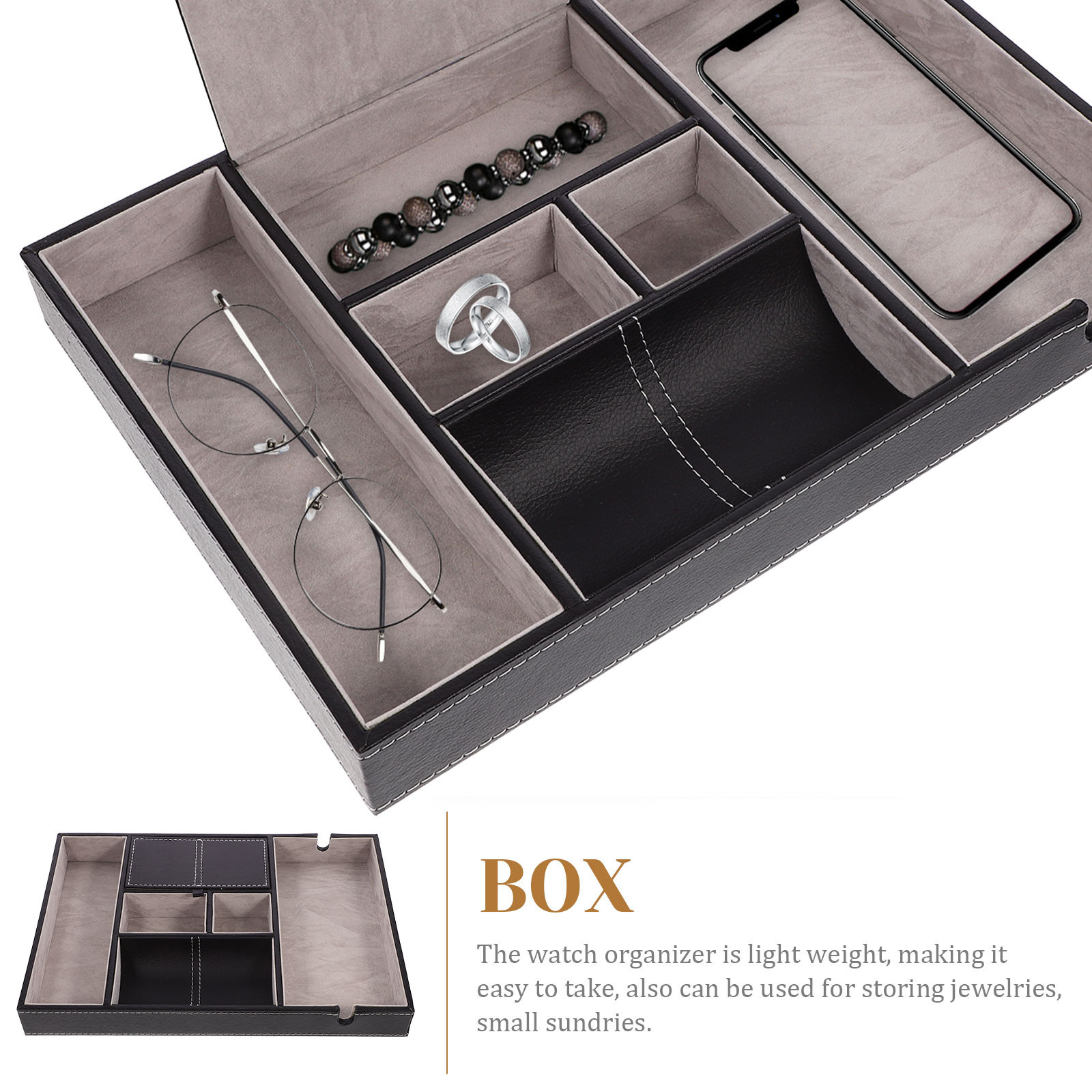 Multi-Grid Jewelry Storage Cas - Jewelry Watches & Accessories recension och pris