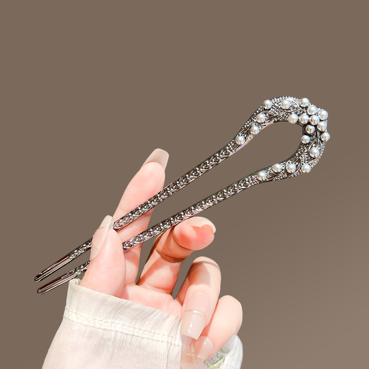 New Pearl U Shaped Hairpin For - Shop Jewelry & Watches Near Me recension och pris