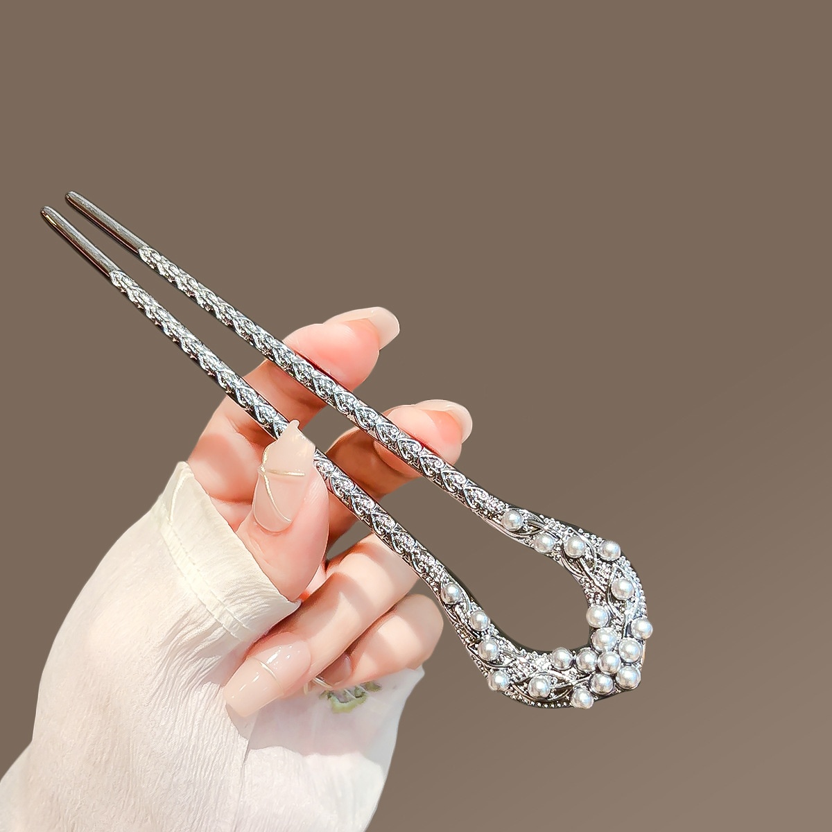 New Pearl U Shaped Hairpin For - Shop Jewelry & Watches Near Me recension och pris
