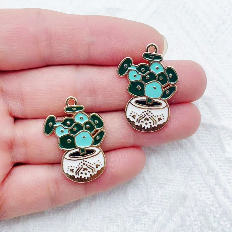 10pcs Cactus Plant Oil Drop Al - Jewelry & Watches Vitopoulos Reviews recension och pris