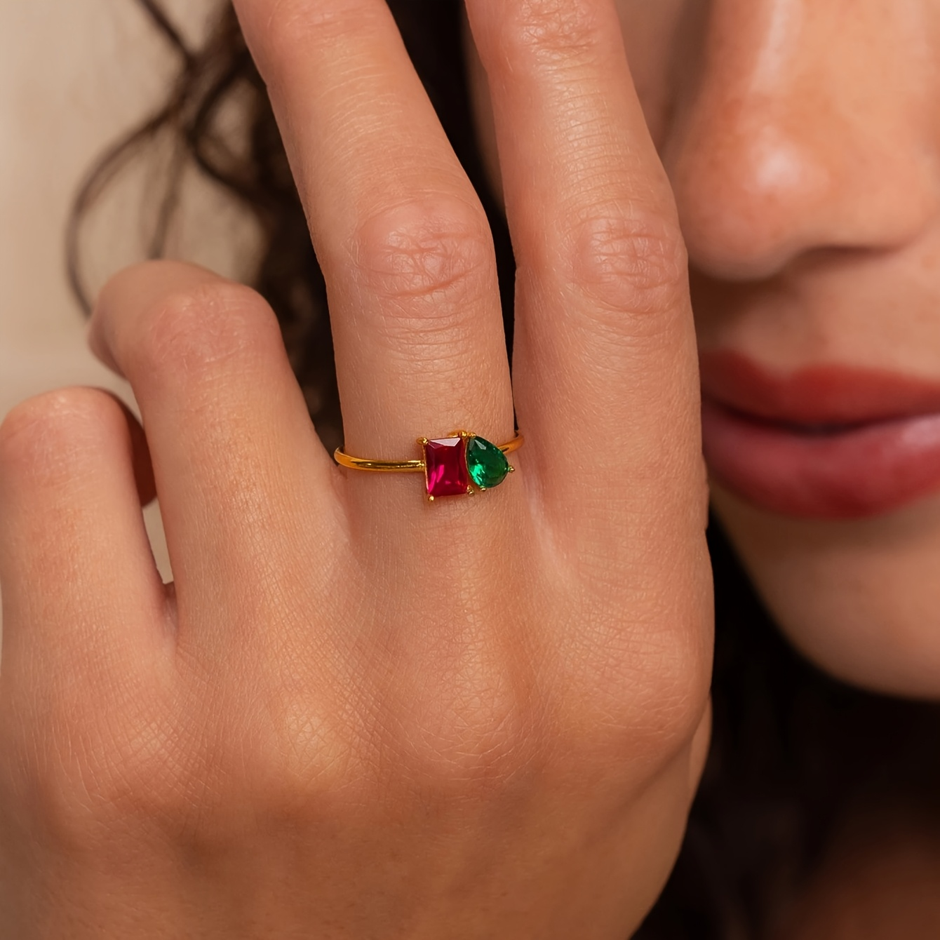 Trendy Zircon 12 Month Birthst - Birthstone Ring Set recension och pris