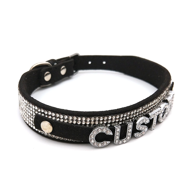 Shiny Rhinestone Letters Custo - Crystal Choker Necklace recension och pris