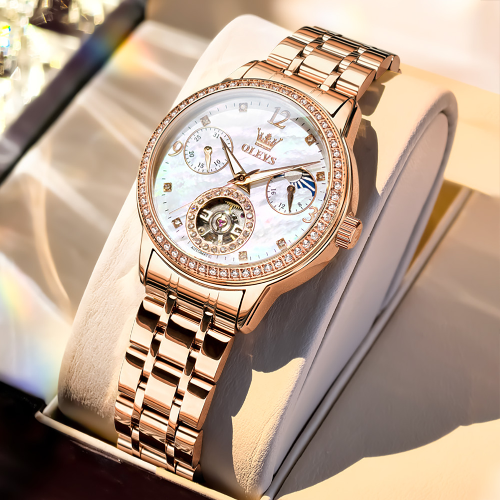 OLEVS Women's Watches Top Bran - Leather Bracelet recension och pris