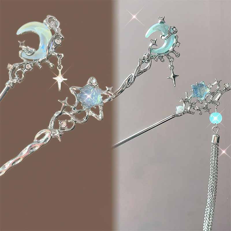 Moonstone Star Moon Hair Stick - Shop Jewelry & Watches Near Me recension och pris