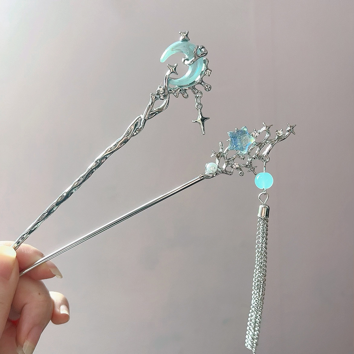 Moonstone Star Moon Hair Stick - Shop Jewelry & Watches Near Me recension och pris