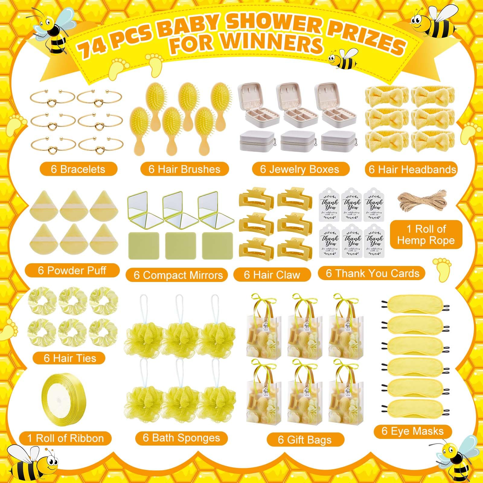 74Pcs Baby Shower Prizes for G - Jewelry & Watches Vitopoulos Reviews recension och pris