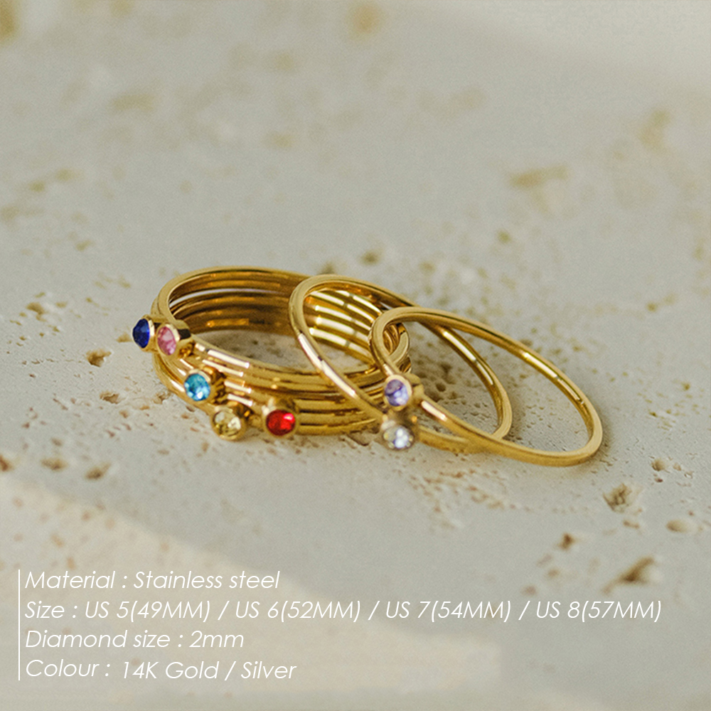 EManco 12 Color Birthstone Rin - Birthstone Ring Set recension och pris
