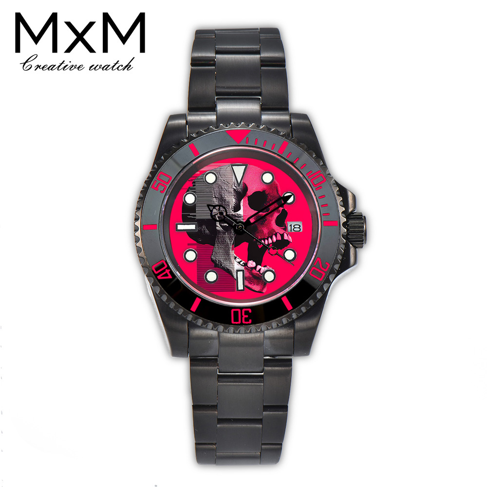 40mm Creative custom NH35 watc - Leather Bracelet recension och pris