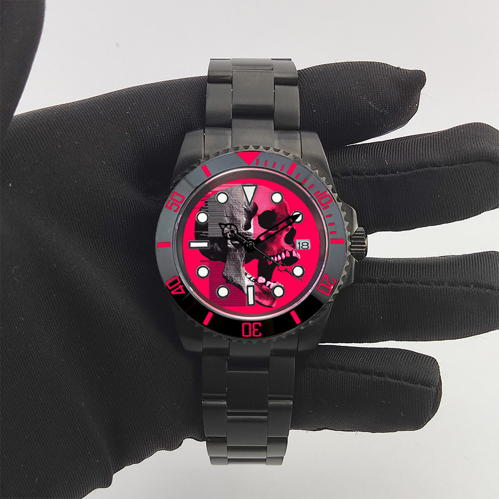 40mm Creative custom NH35 watc - Leather Bracelet recension och pris